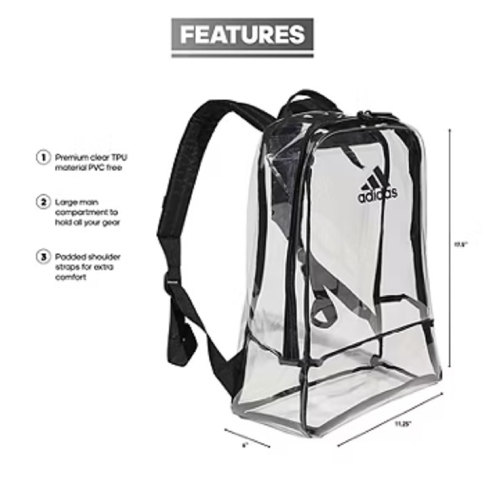 Adidas Clear Backpack - Picture 4 of 9